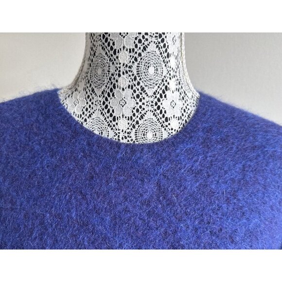 Country Road Sweater Size X Small, Crew Neck, purple & blue, mohair blend, wool - Picture 7 of 13